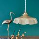 Vintage yellow opaline pendant light