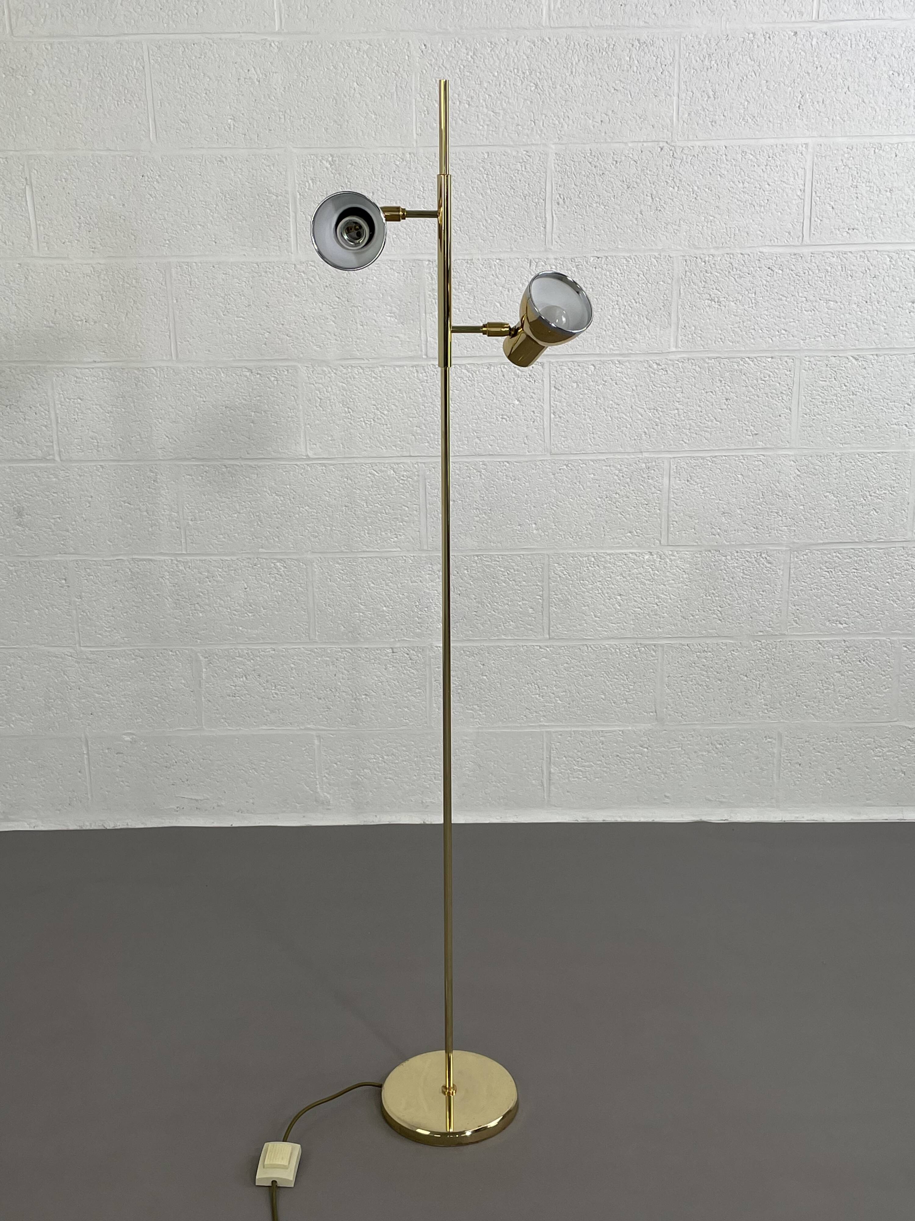Vintage brass floor lamp