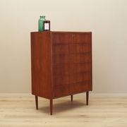 Teak chest of drawers, Danish design, 1970s, production: Denmark