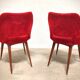 Pair of "fluffy" barrel chairs