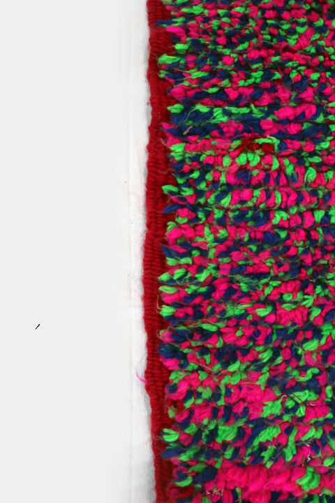 Contemporary carpet Beni Ouarain has polka dots 116 x 180 cm
