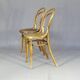 2 Bistro chairs with wooden seats, circa 1890 by Joseph Hofmann, Austria