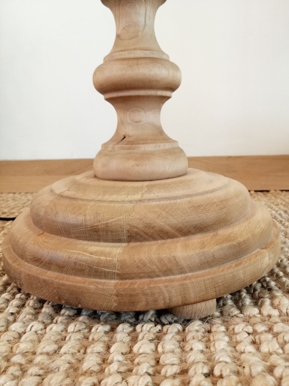 Vintage wooden floor lamp