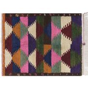 Tapis vintage turc de oushak tissé à la main 115x145 cm