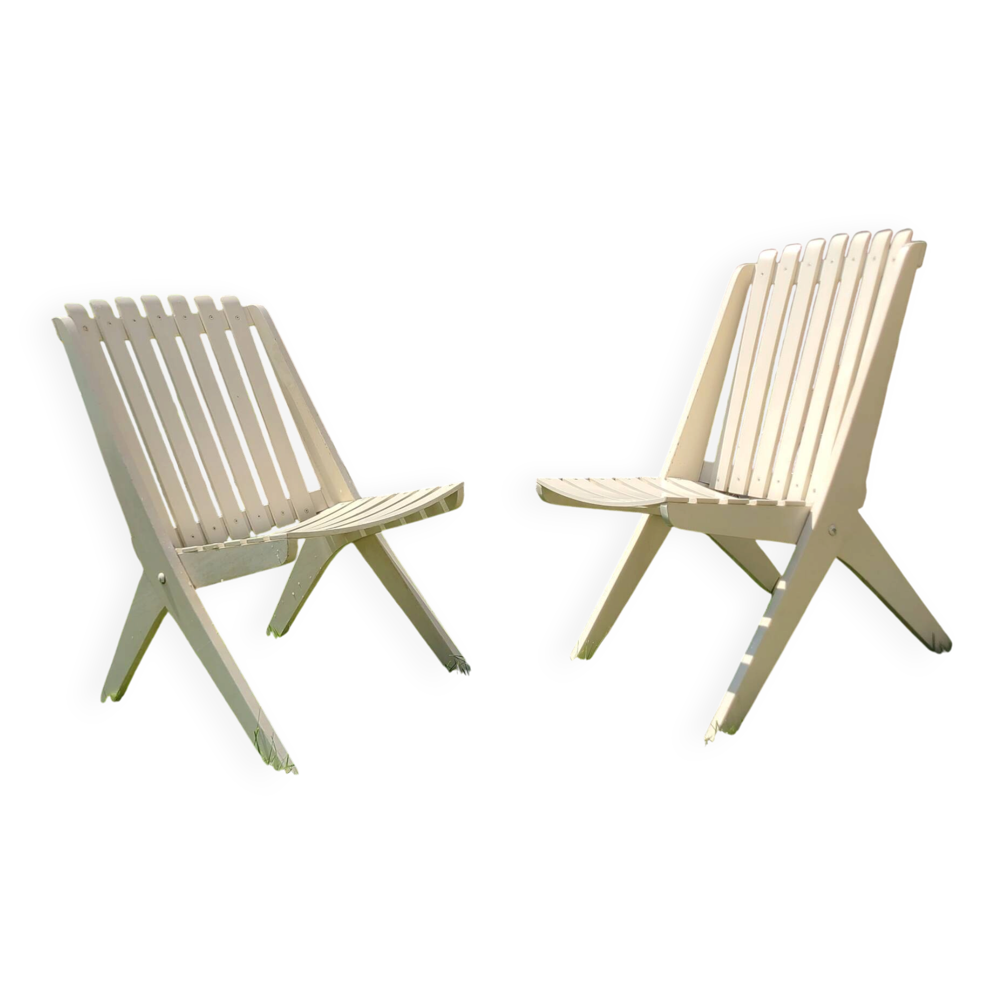Vintage 1970s folding garden chair