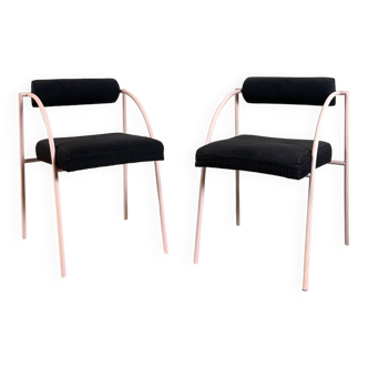 Pair of vintage Vienna chairs, design Rodney Kinsman, Bieffeplast, 1980s