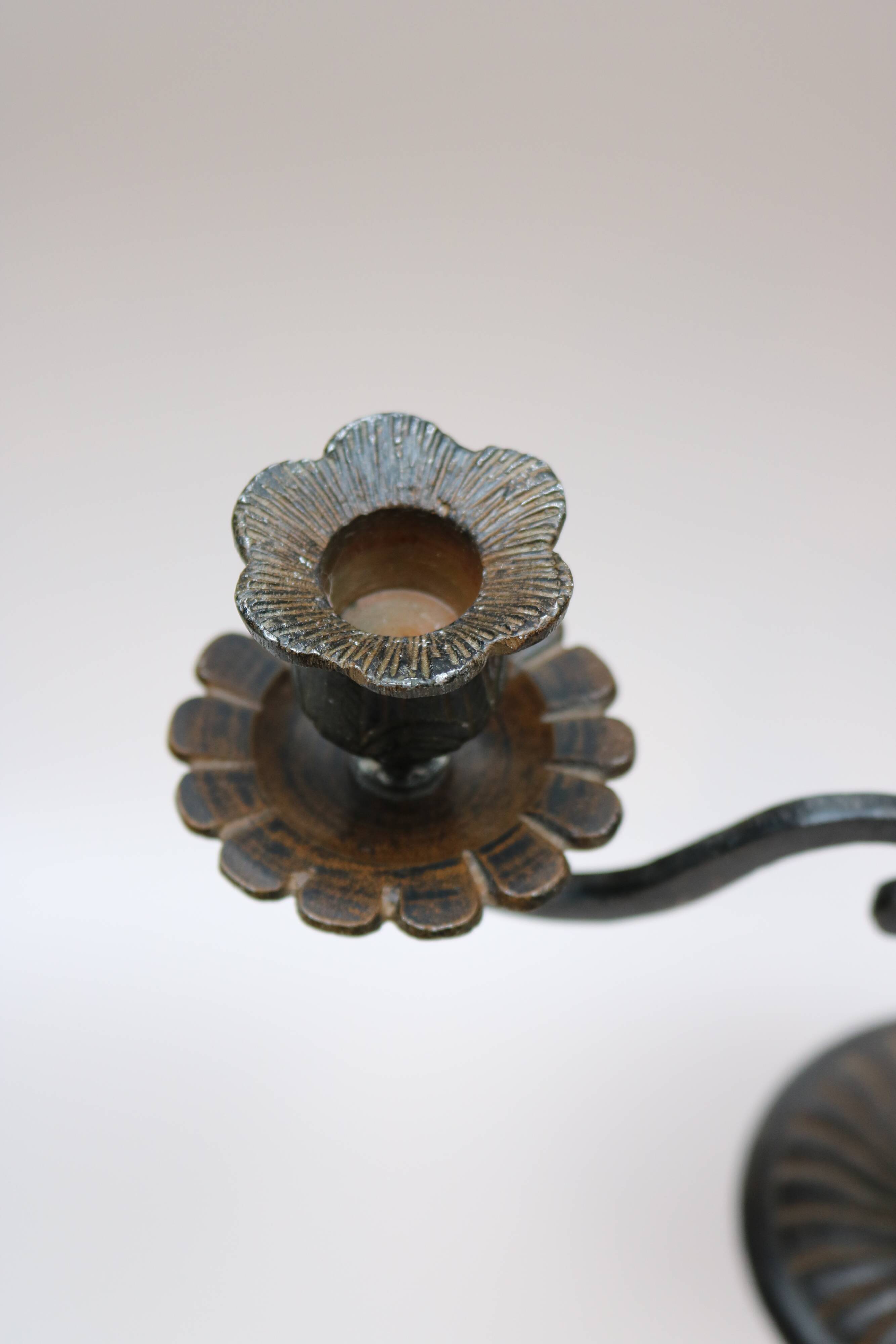 Vintage 3-branched candle holder