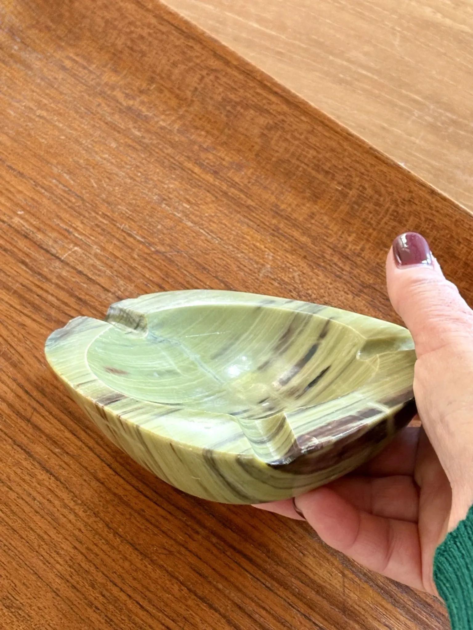 Cendrier vintage onyx vert