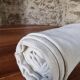 Antique French linen sheet – 19th century hand-woven hemp fabric (250×200 cm)