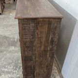 Ancien buffet vitré en teck birman