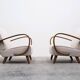 1930 Jindrich Halabala Bentwood Armchair in Beige