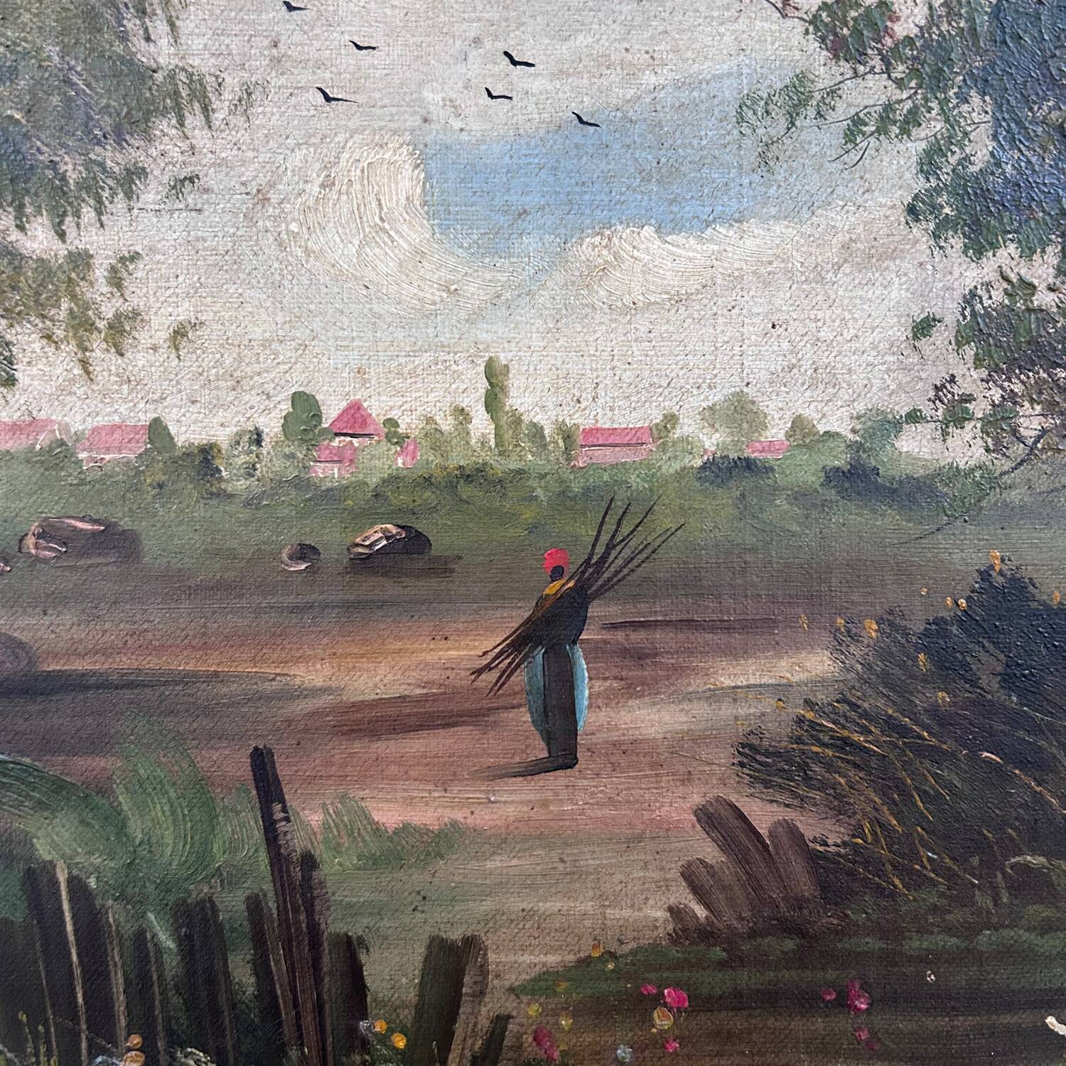 Pair of classic antique paintings