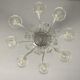 Venetian lustre in Murano glass transparent, 8 arm of light
