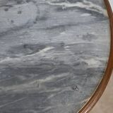Small Beech Drum Table, Louis XVI style – 1920
