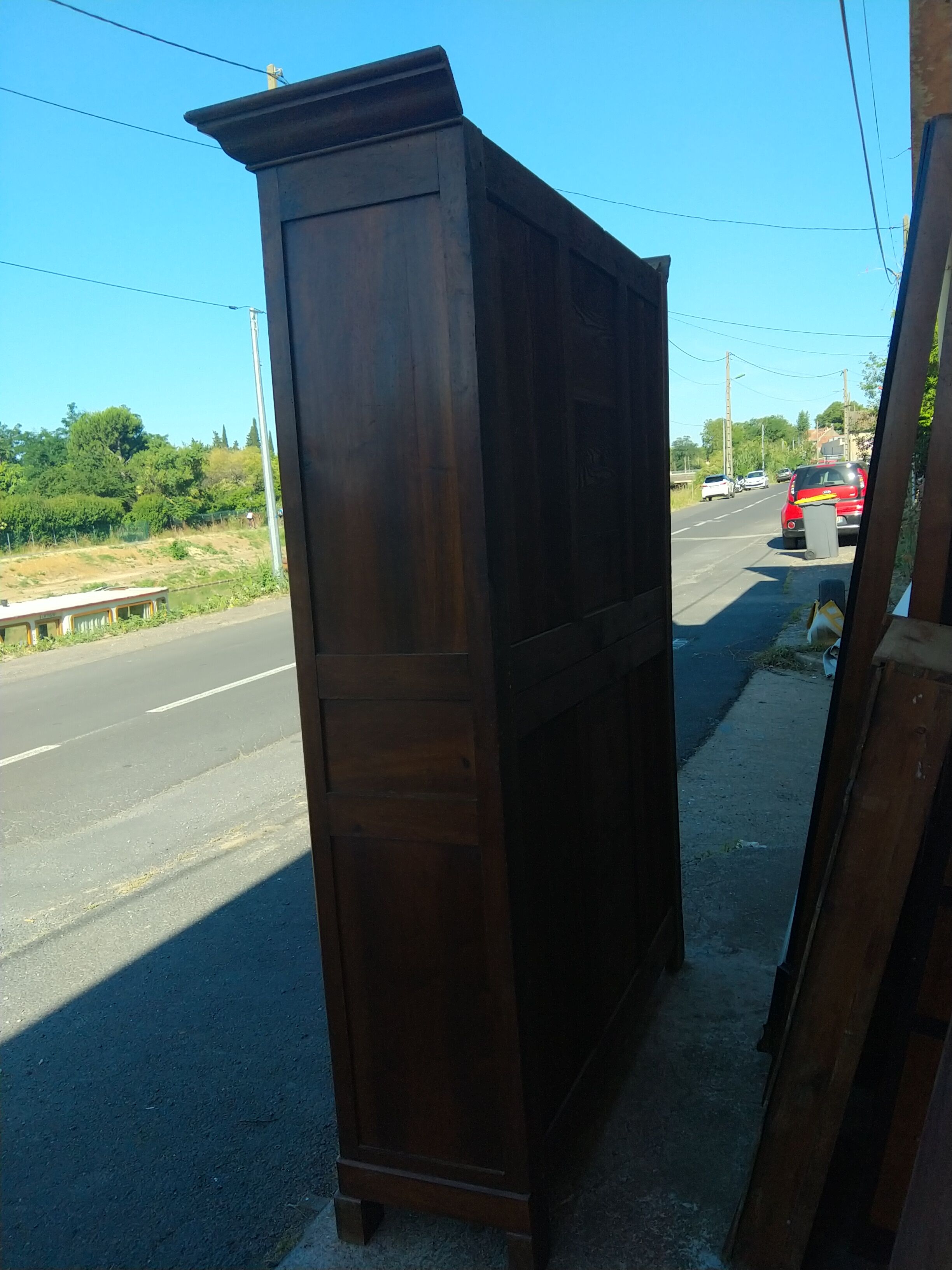 Louis Philippe walnut bookcase