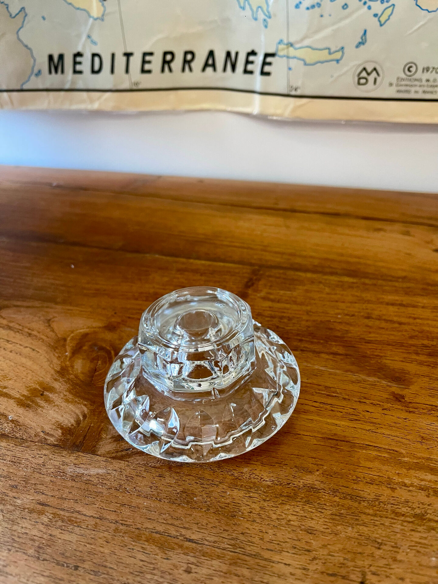 Glass candlestick