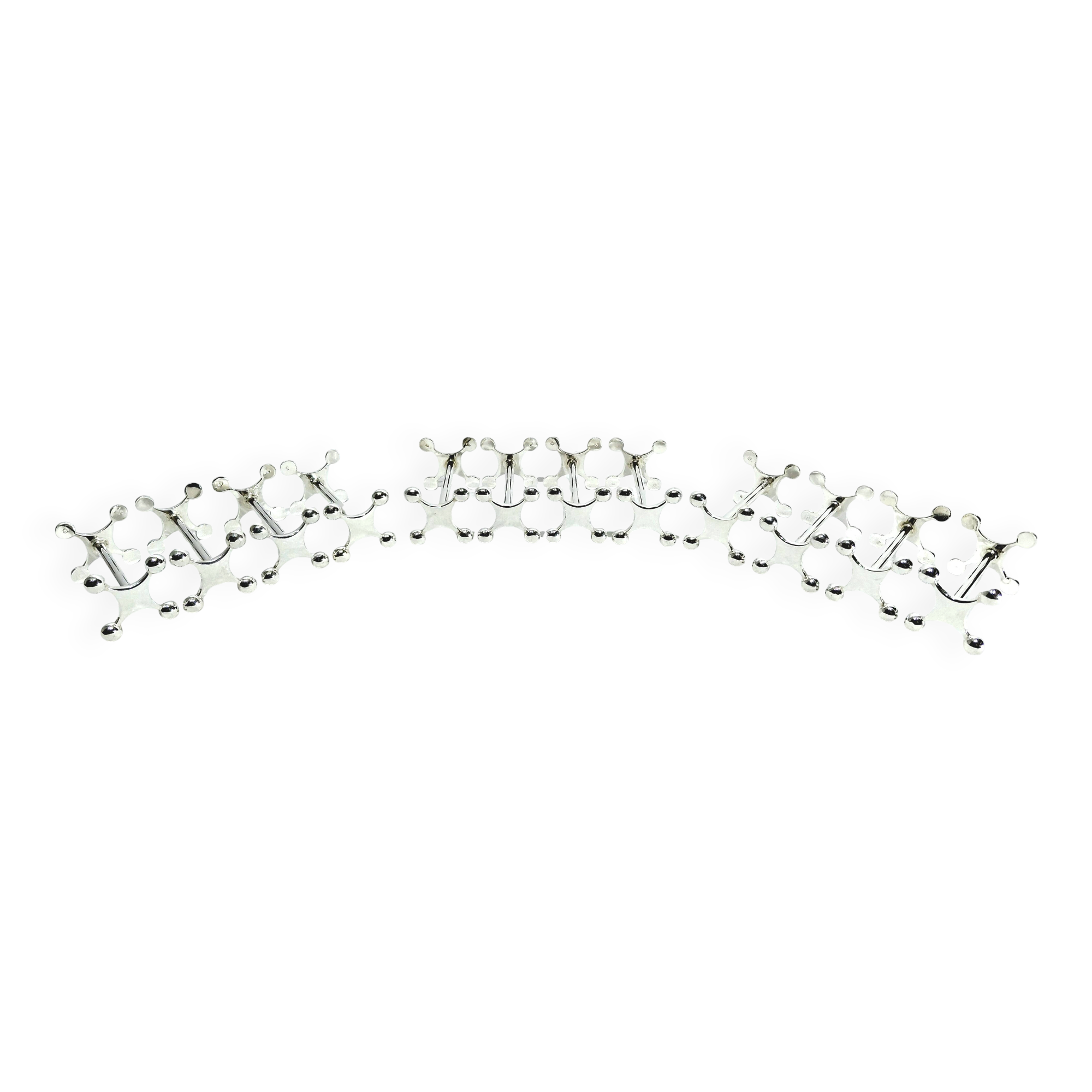 SET OF 12 SILVER-PLATED KNIFE RESTS