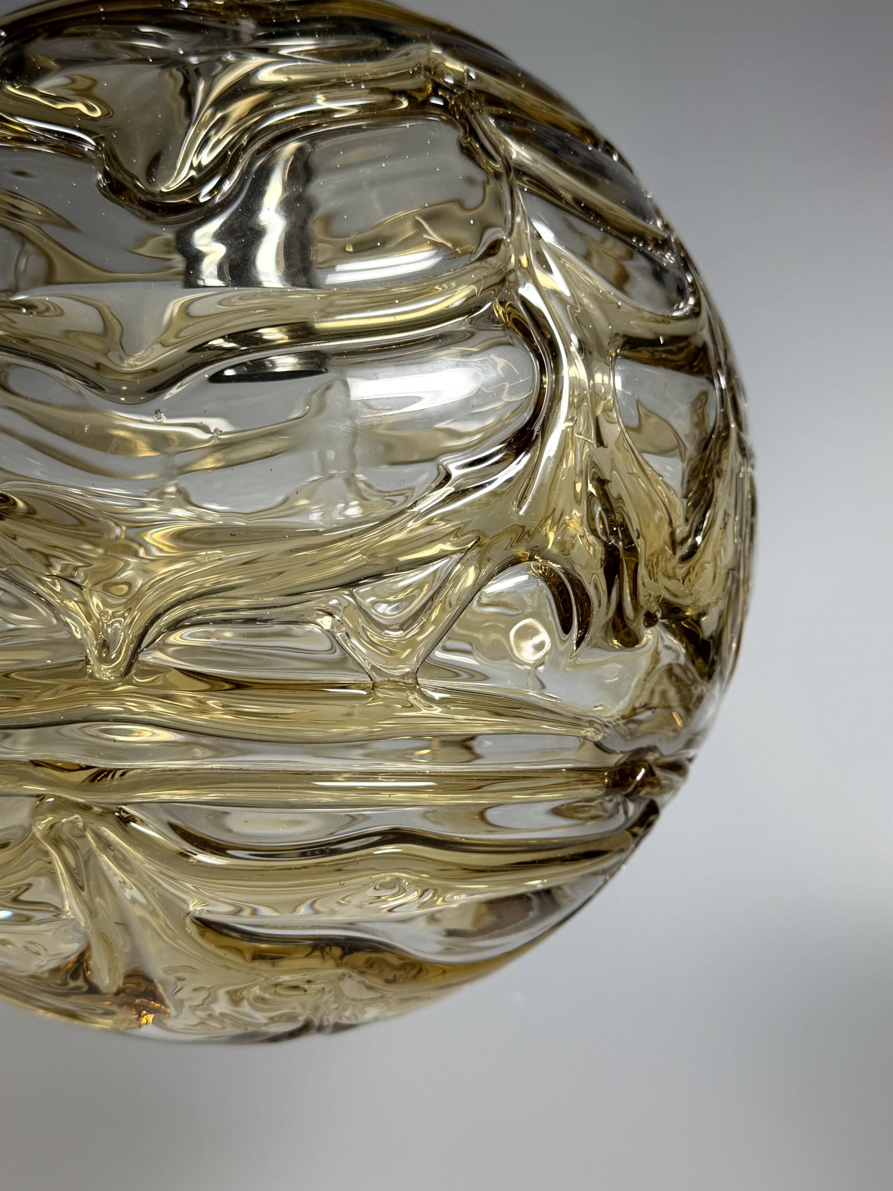 1960s 1970s Globe Hanging Lamp Pendant Lamp by Doria Leuchten Germany