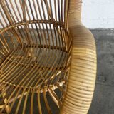 Vintage wicker chair/single seat/armchair
