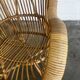 Chaise/siège monoplace/fauteuil vintage en osier