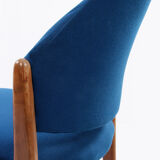 Vintage set of 4 dining table chairs designed by Hartmut Lohmeyer for Wilkhahn, 1970