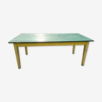 Table de ferme en sapin