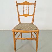 Vintage Chiavari Spool Chair, Italy, 1950s