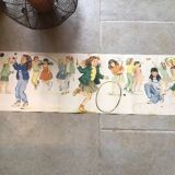 Vintage school girl poster