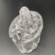 Duo salt shaker & pepper shaker in transparent worked glass