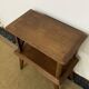 Bedside table with lattices, vintage compass legs
