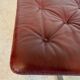 Vintage Swedish Arne Norell lounge chairs and matching stools 1970s