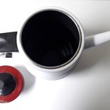 Cafetière en tôle émaillée 1960 (A1)