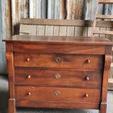 Walnut directoire chest of drawers, lacrosse