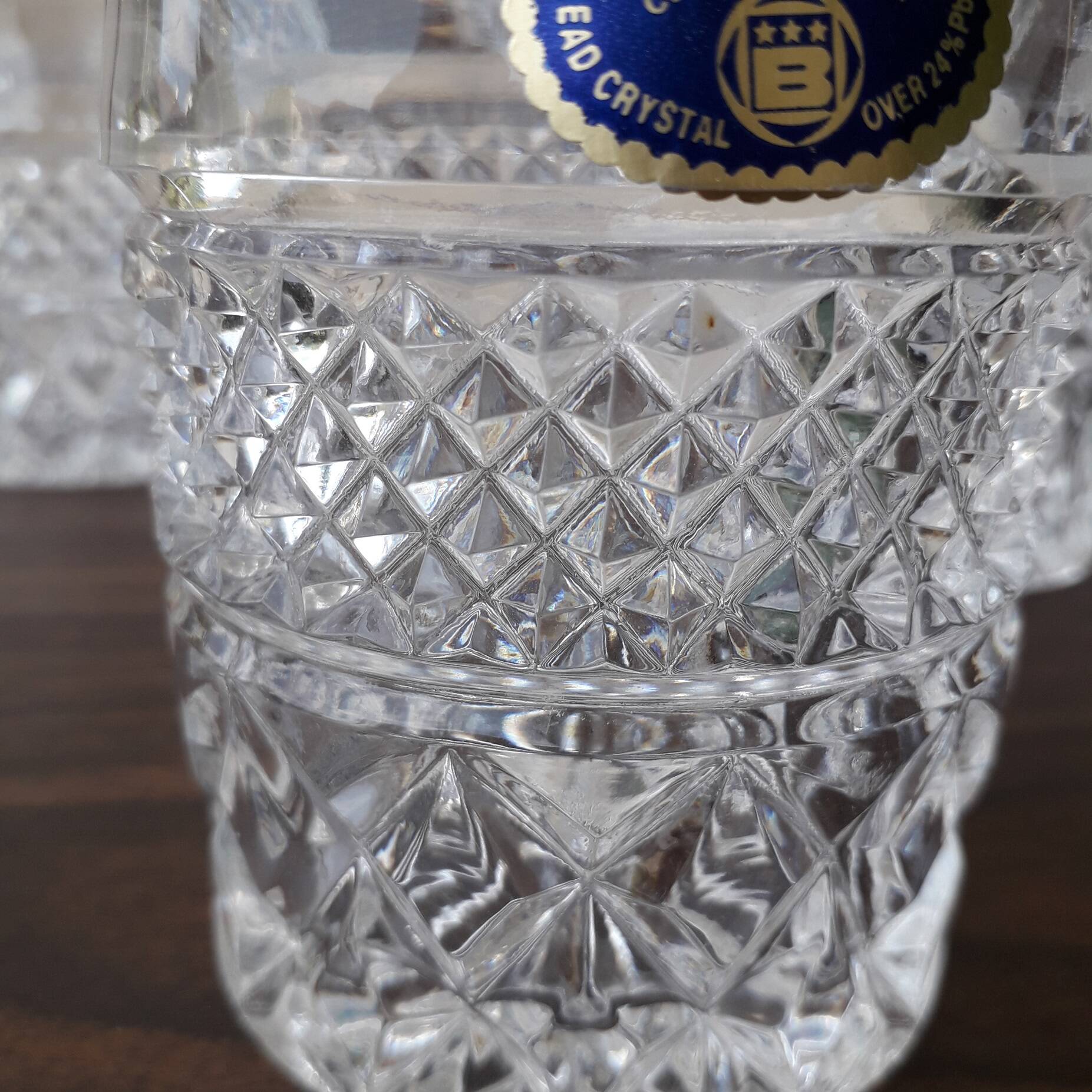 Whisky set with decanter and crystal glasses