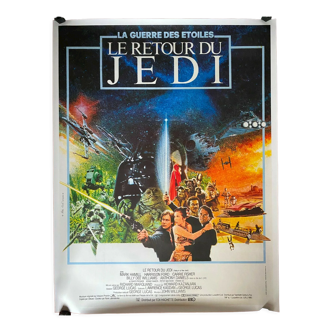 Original movie poster canvas "Return of the Jedi" Star Wars 120x160cm 1983