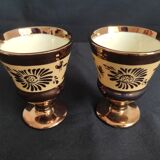 Pair of small Jersey earthenware vases