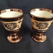 Pair of small Jersey earthenware vases
