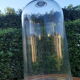 Large old bell in blown glass (48 cm)