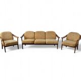 Mid-Century Wilhelm Knoll Cherry Wood Armchairs, Germany, 1960s