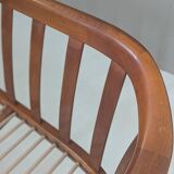 Canapé en bois de cerisier Wilhelm Knoll du milieu du siècle, Allemagne, années 1960