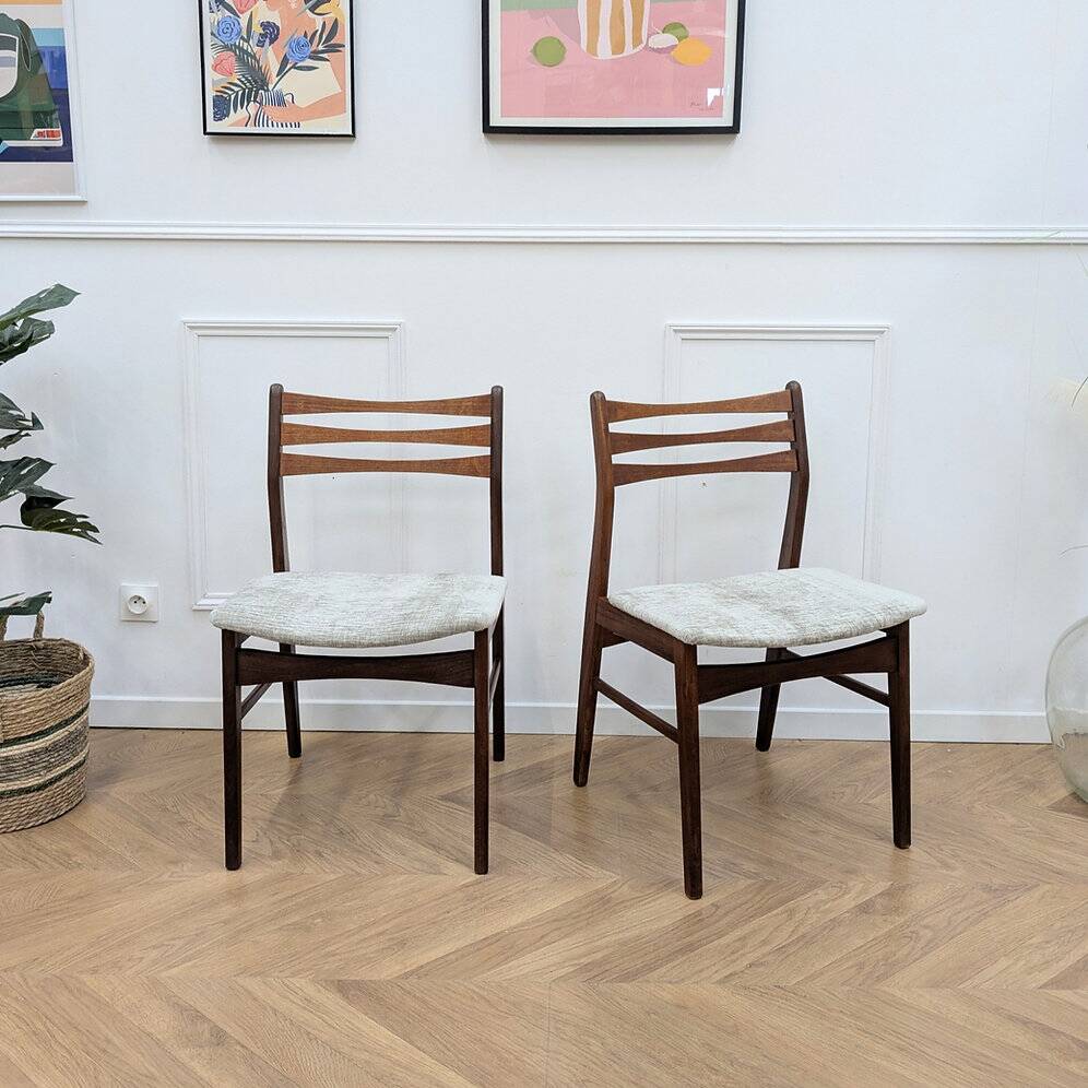 2 minimalist vintage Scandinavian chairs