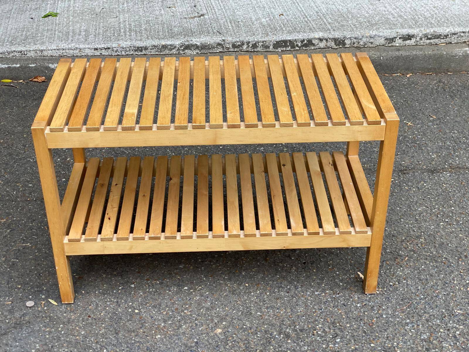 Scandinavian solid wood bench - Ikea Molger