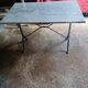 Bistro table marble and wrought iron