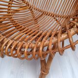 Vintage rattan armchair 1960