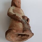 Sculpture in chamotte clay by Claude Bersoux