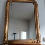 Large golden mirror. 19th