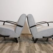 Fauteuils de Jindrich Halabala, années 1940, Set de 2