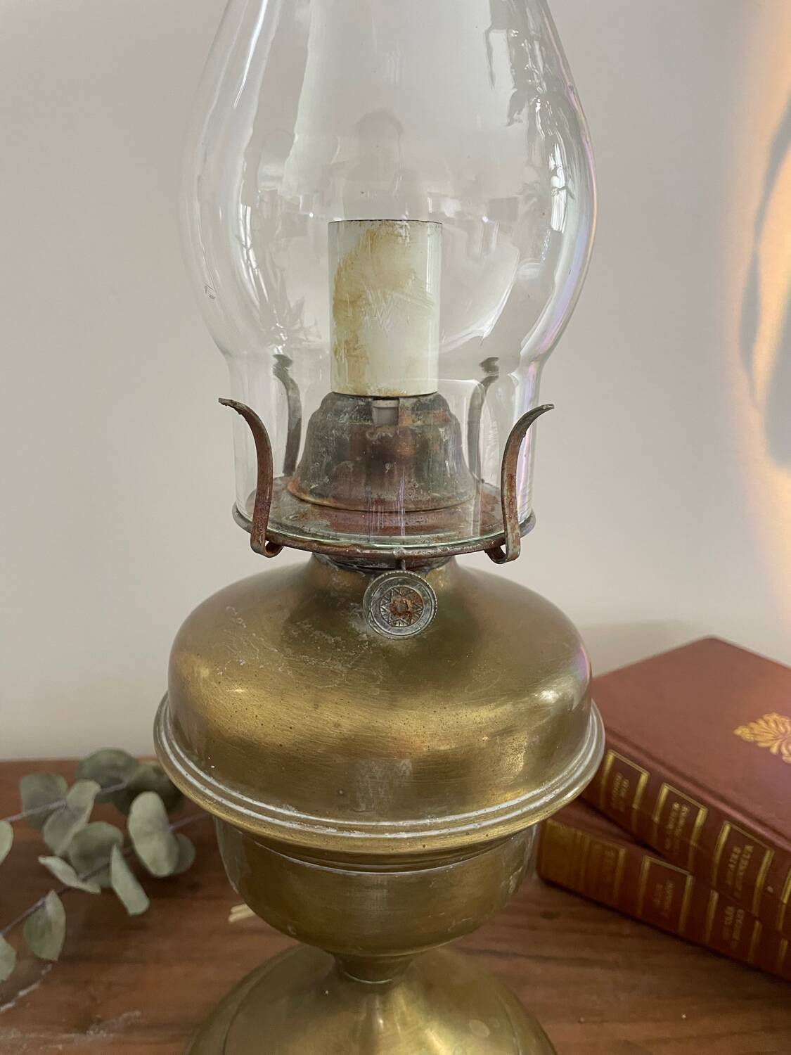 Vintage golden lamp