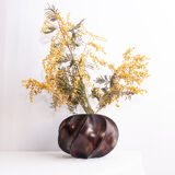 Vase midcentury en bois minimaliste design