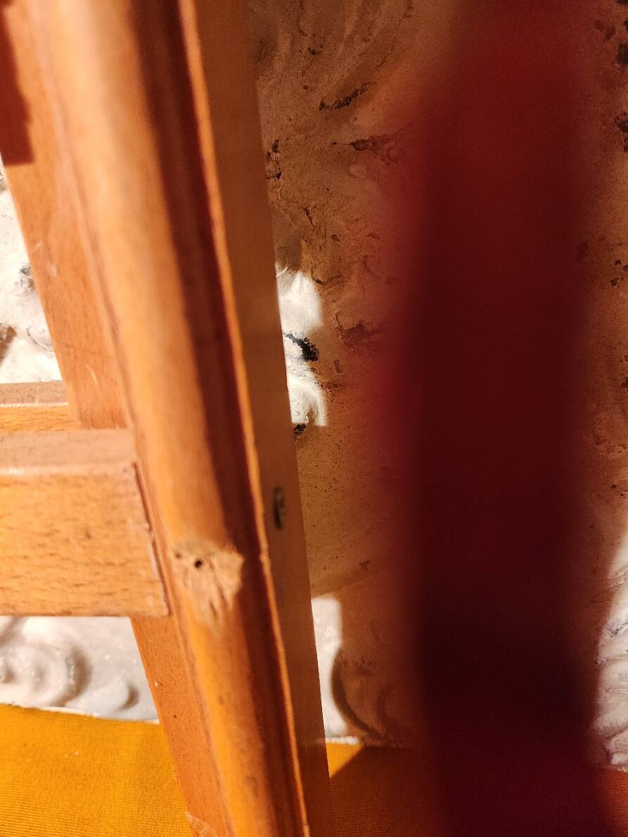 Set of 4 vintage wooden folding chairs